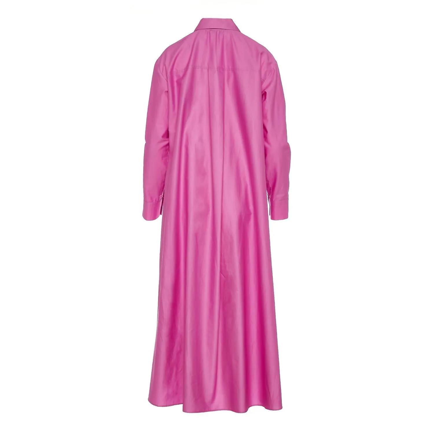 Agios Nikias Cotton Sateen Shirt Dress