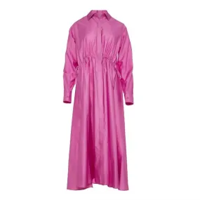 Agios Nikias Cotton Sateen Shirt Dress