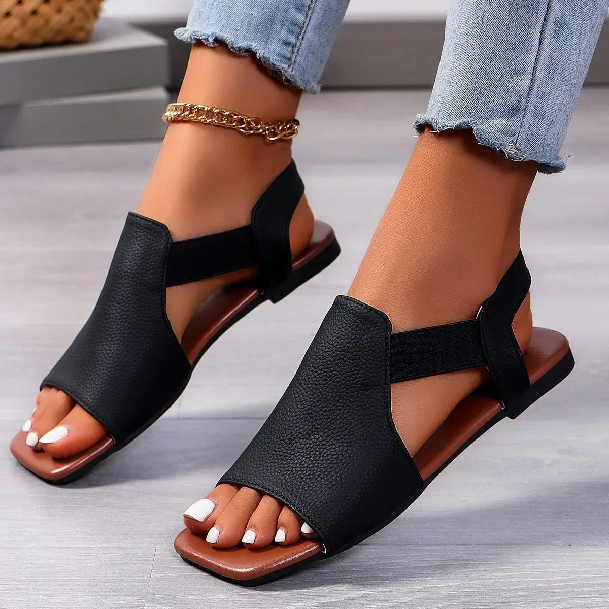 Amelie - Stylish Open-Toe Slingback Sandals for Women
