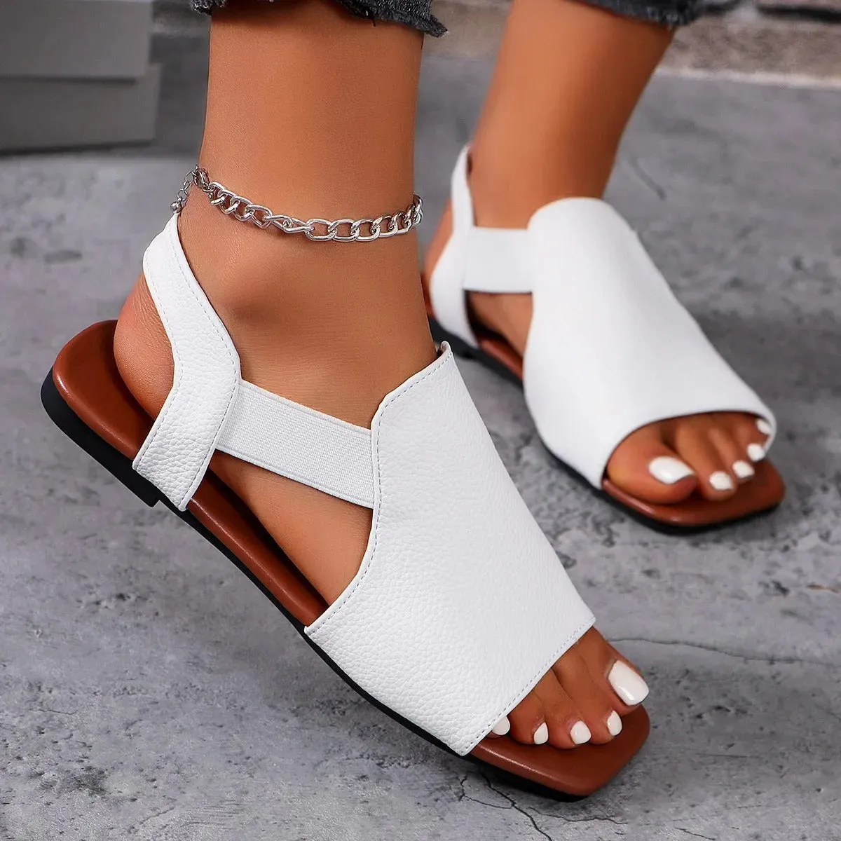 Amelie - Stylish Open-Toe Slingback Sandals for Women