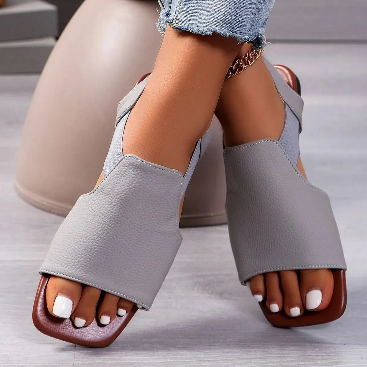 Amelie - Stylish Open-Toe Slingback Sandals for Women