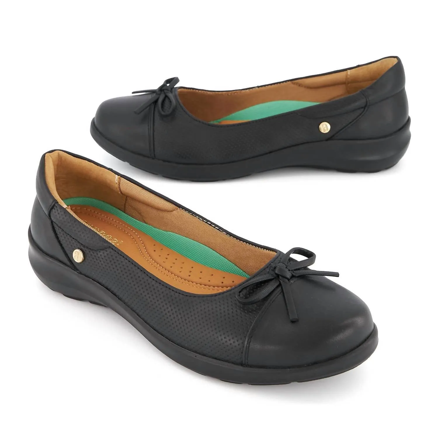 Andrea - Women's Leather Ballerinas Ultra Comfort Flats
