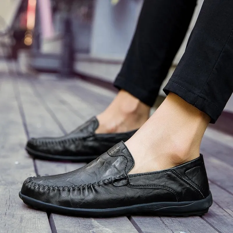 Angelo Ricci™ Genuine Leather Comfy Moccasins