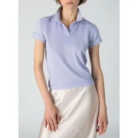 ATM Pique with Wash Short Sleeve Polo Skyflower