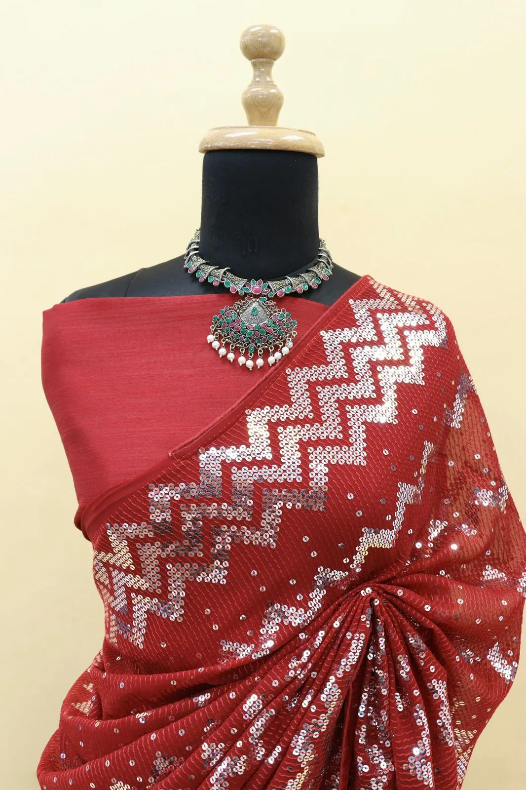Avni Fancy Georgette Silk Saree