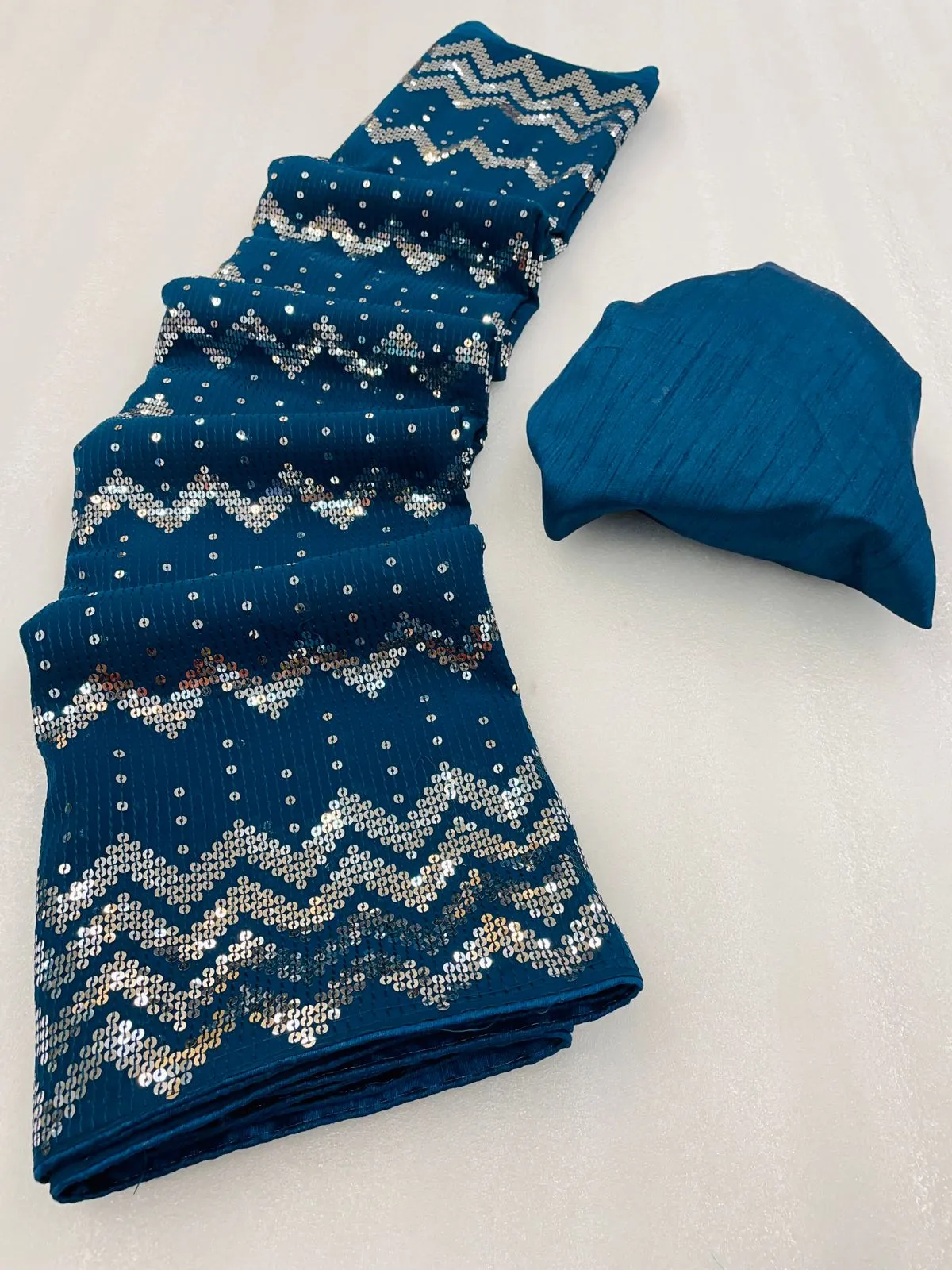 Avni Fancy Georgette Silk Saree