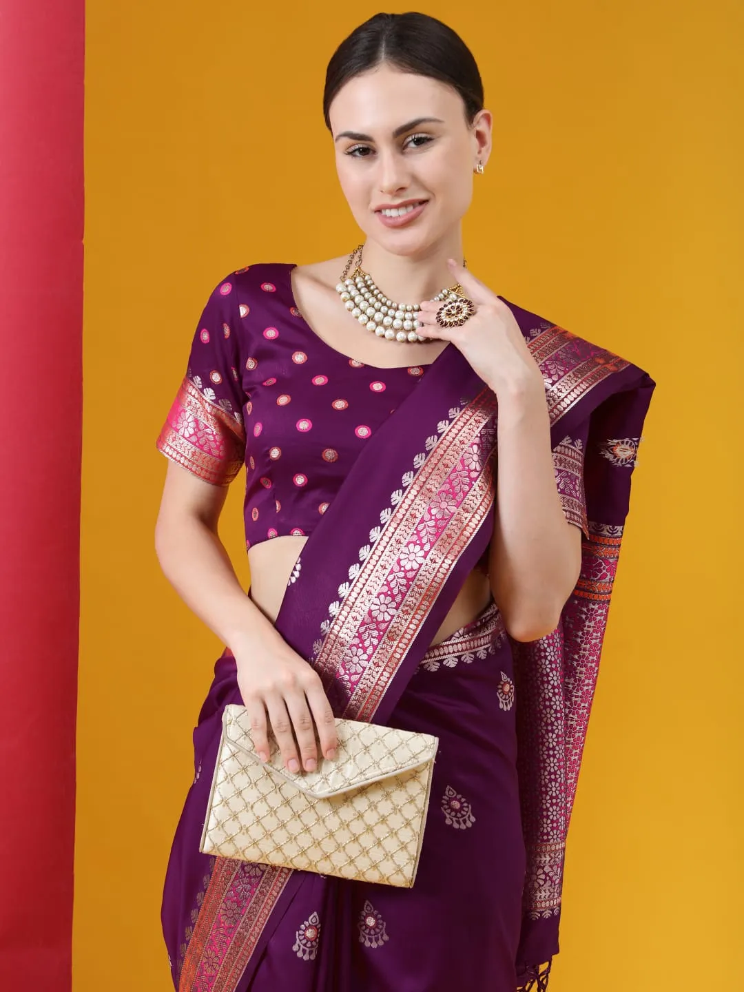 Banarasi soft silk saree