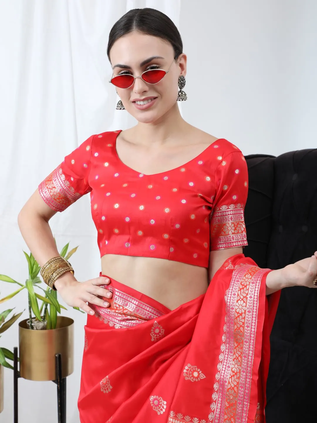 Banarasi soft silk saree