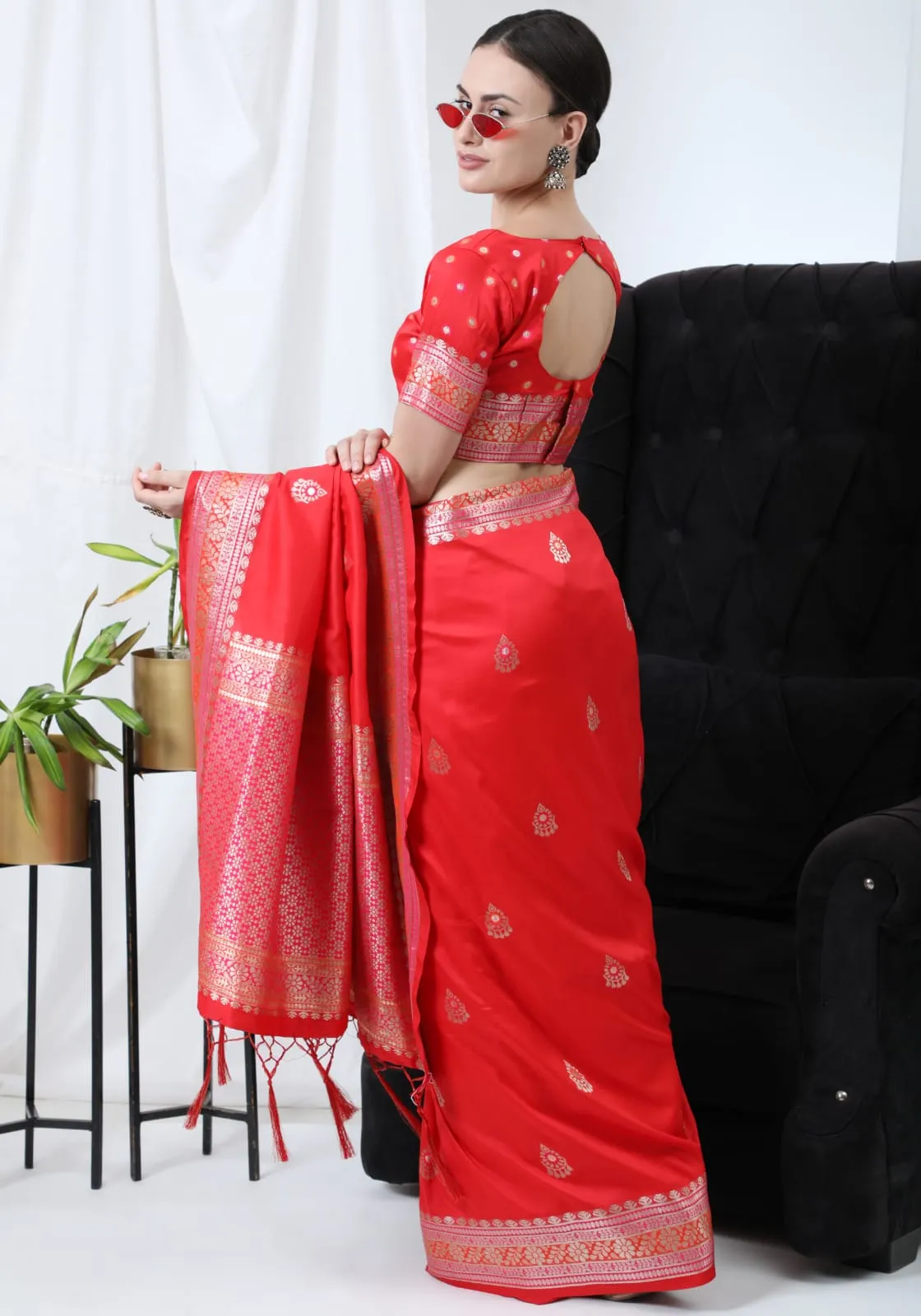 Banarasi soft silk saree