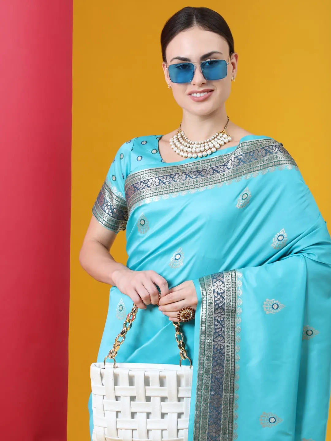 Banarasi soft silk saree