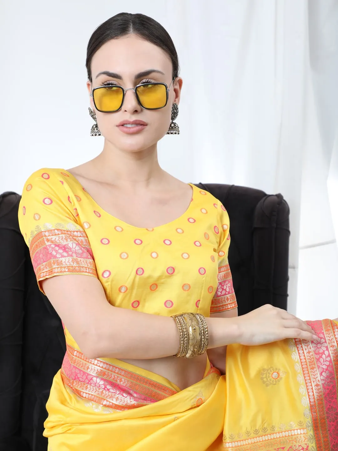 Banarasi soft silk saree