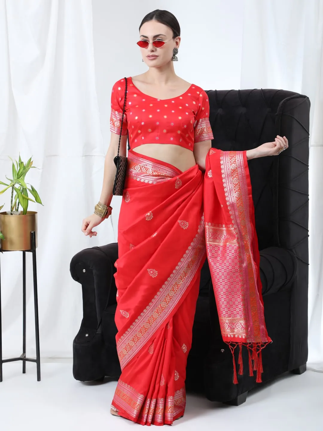 Banarasi soft silk saree