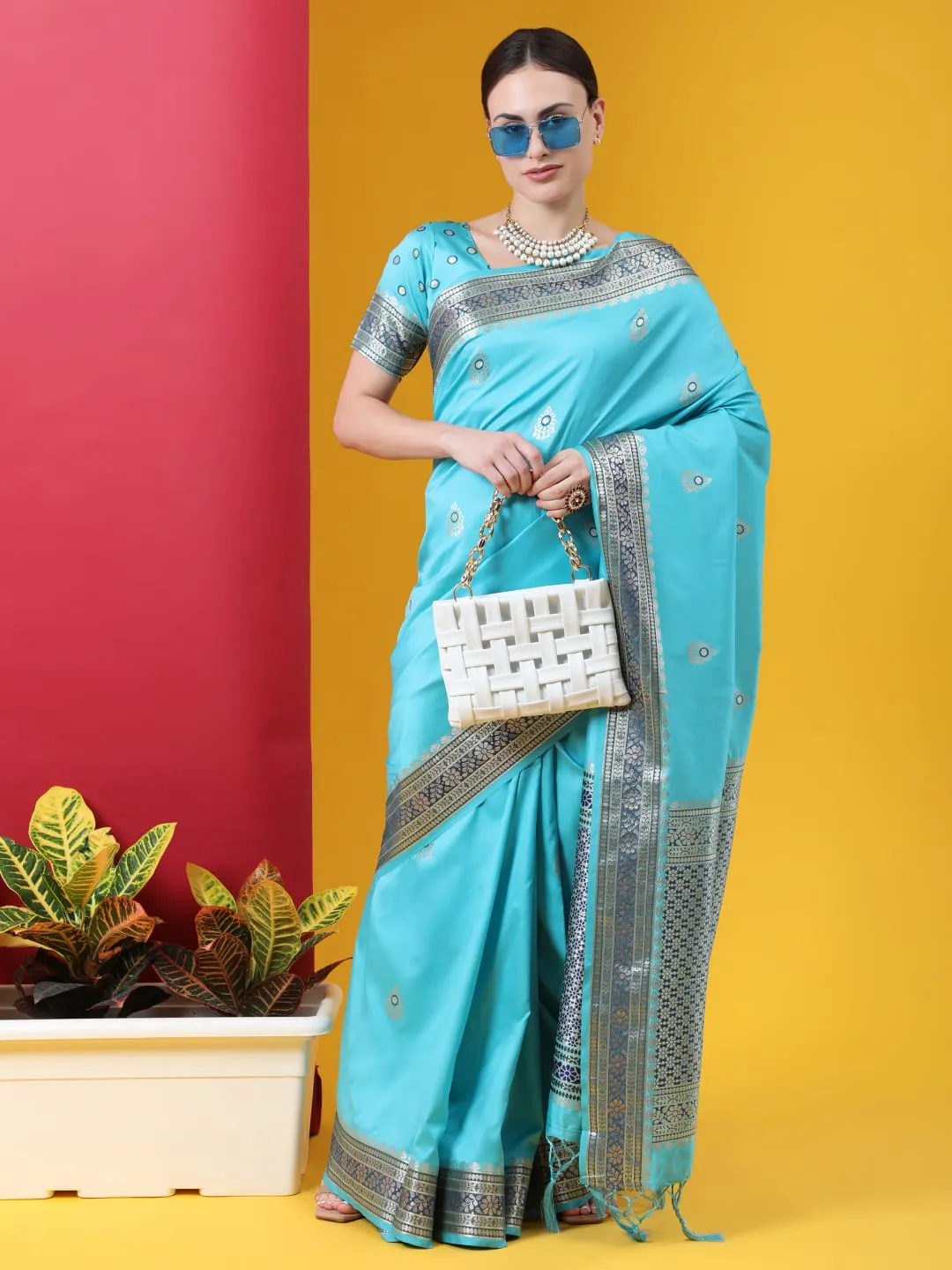 Banarasi soft silk saree