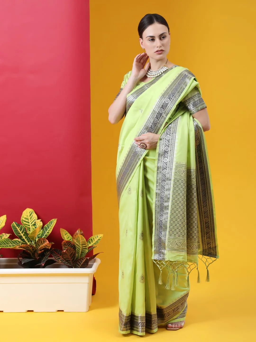 Banarasi soft silk saree