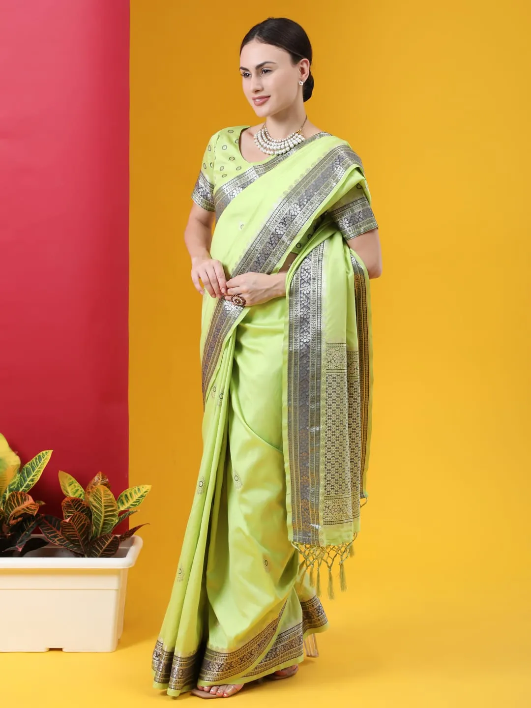 Banarasi soft silk saree