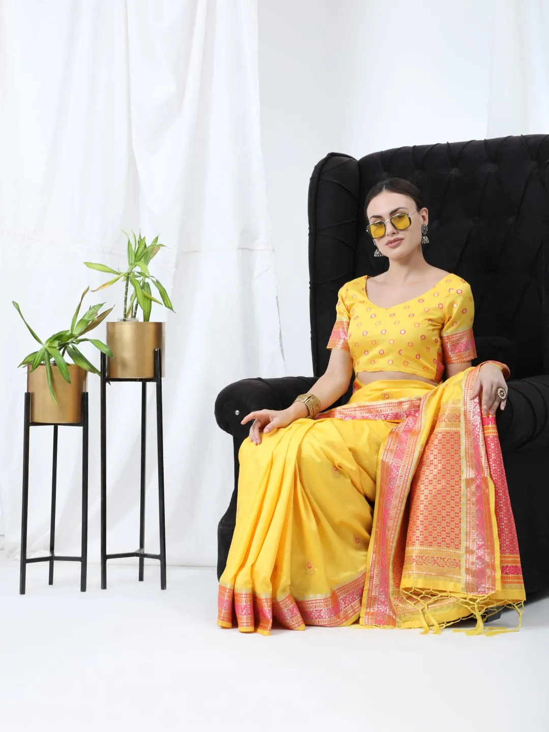 Banarasi soft silk saree