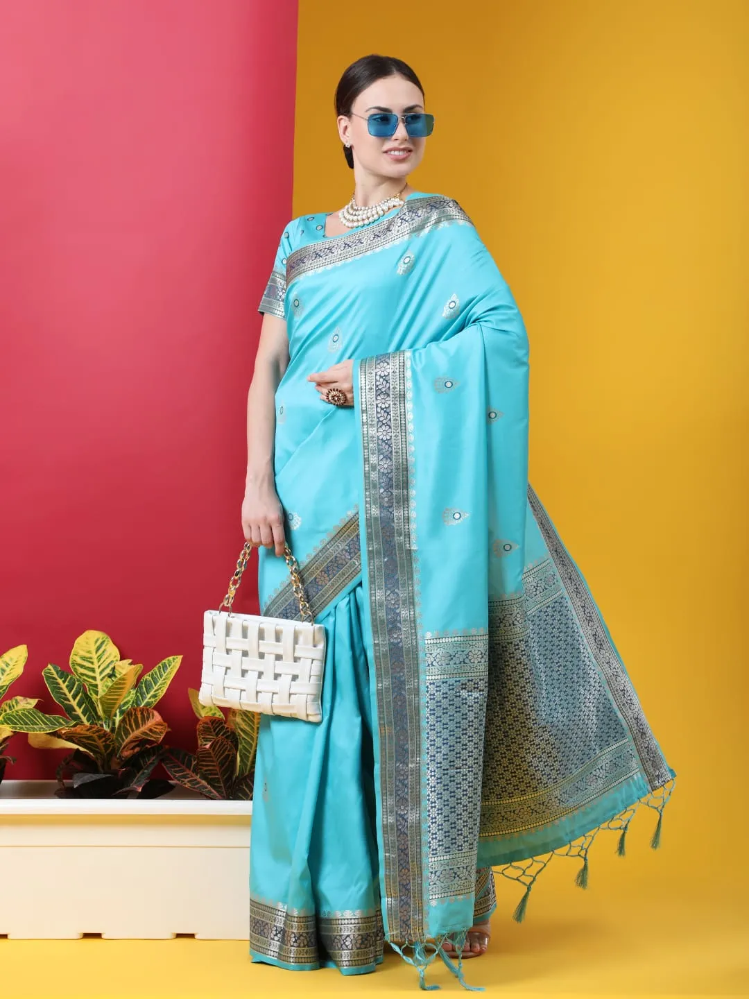 Banarasi soft silk saree