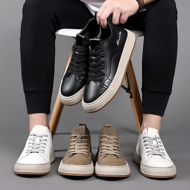 binfenxie High Quality Mens Casual Shoes Fashion Leather Work Shoes Men Shoes Comfy Designers Shoes Mocassins Breathable Sneakers Loafers