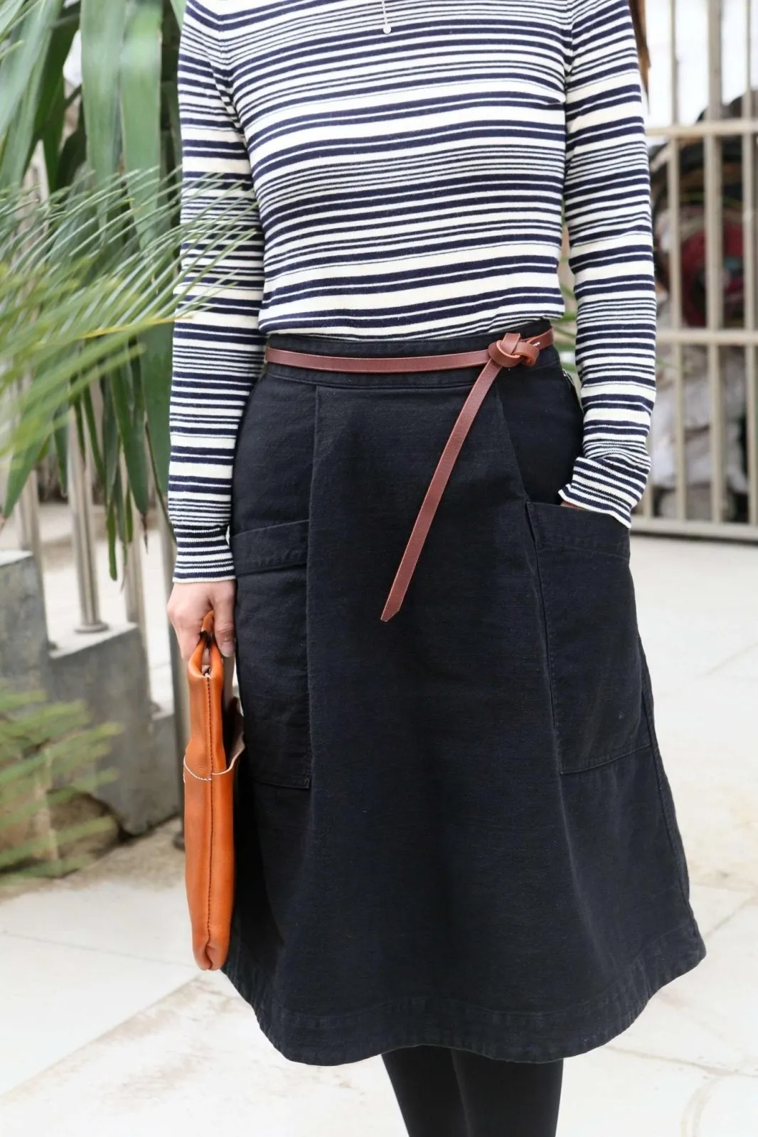 Black brown women belt for dresses coat
