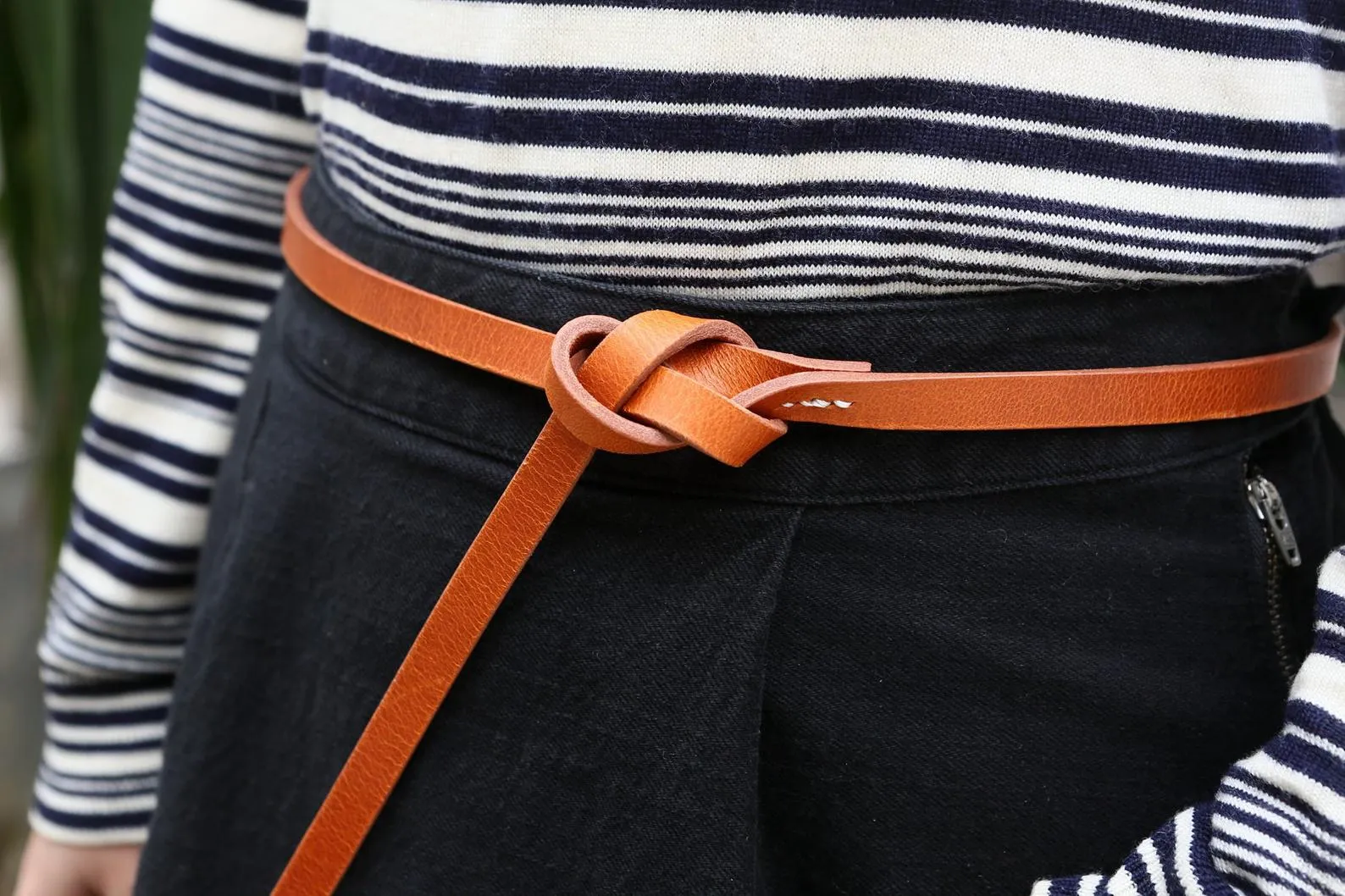 Black brown women belt for dresses coat