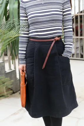 Black brown women belt for dresses coat