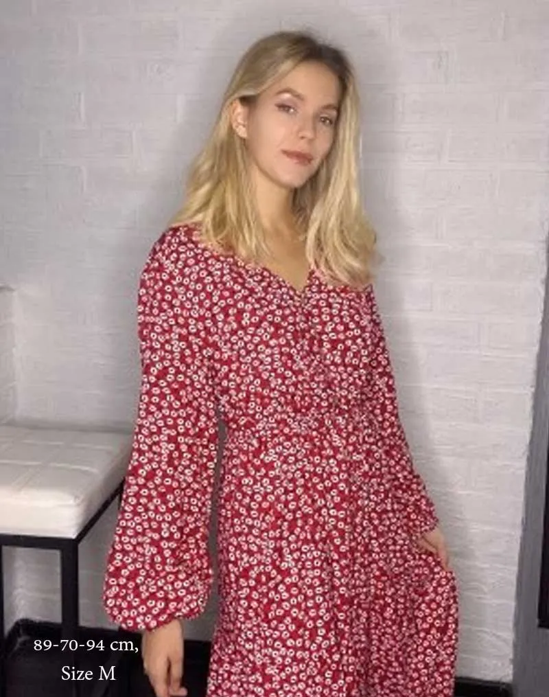 Boho Midi Dress, Claire in Navy