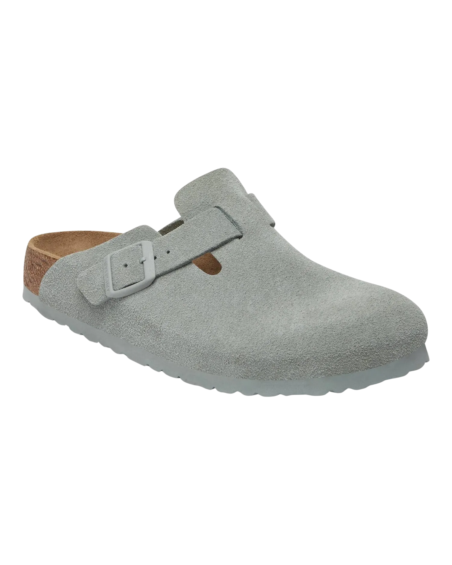 Boston Suede Leather Sandals in Pure Sage