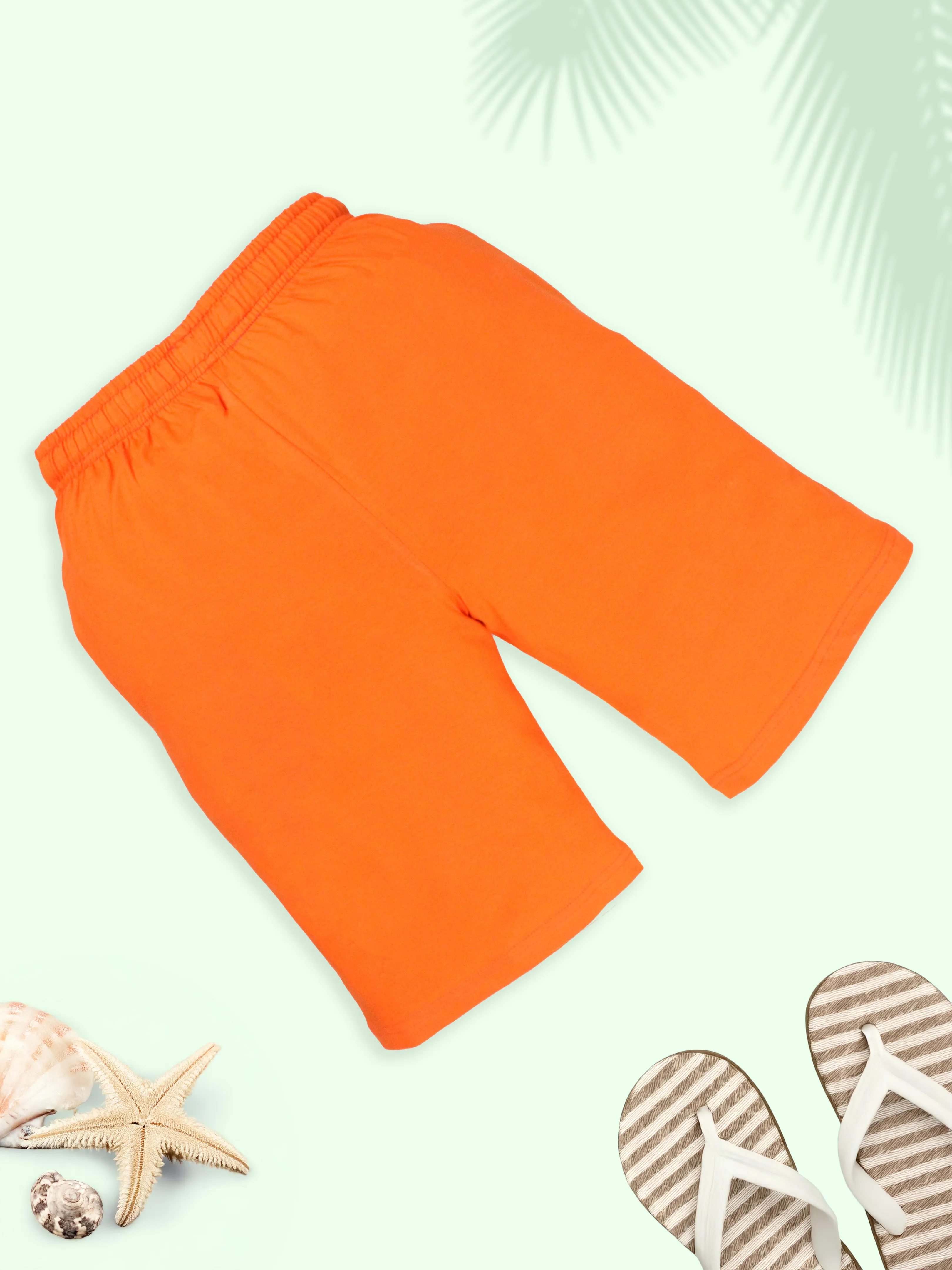Boys Solid Knee length Basic Shorts