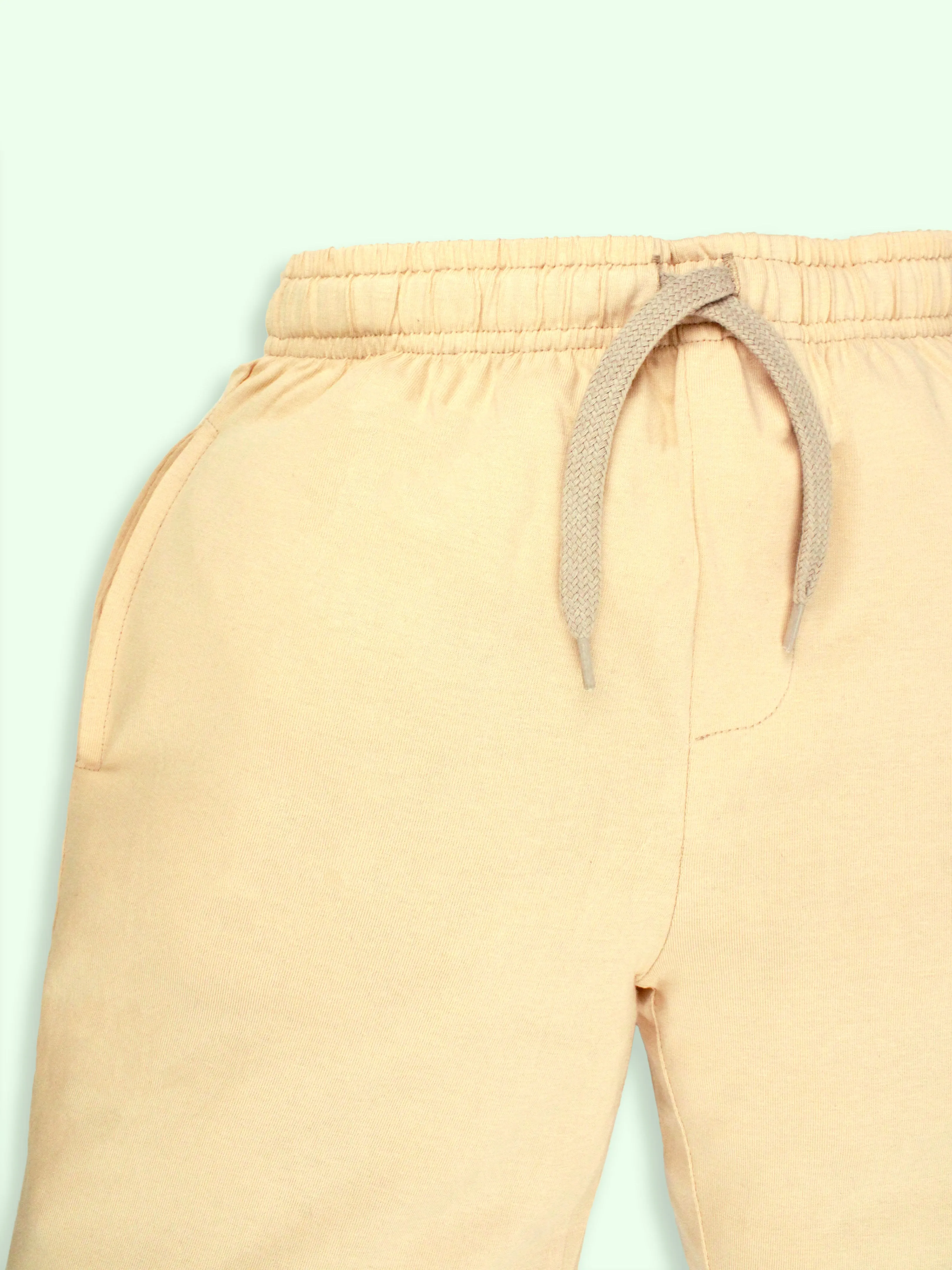 Boys Solid Knee length Basic Shorts