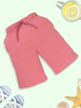 Boys Solid Knee length Basic Shorts