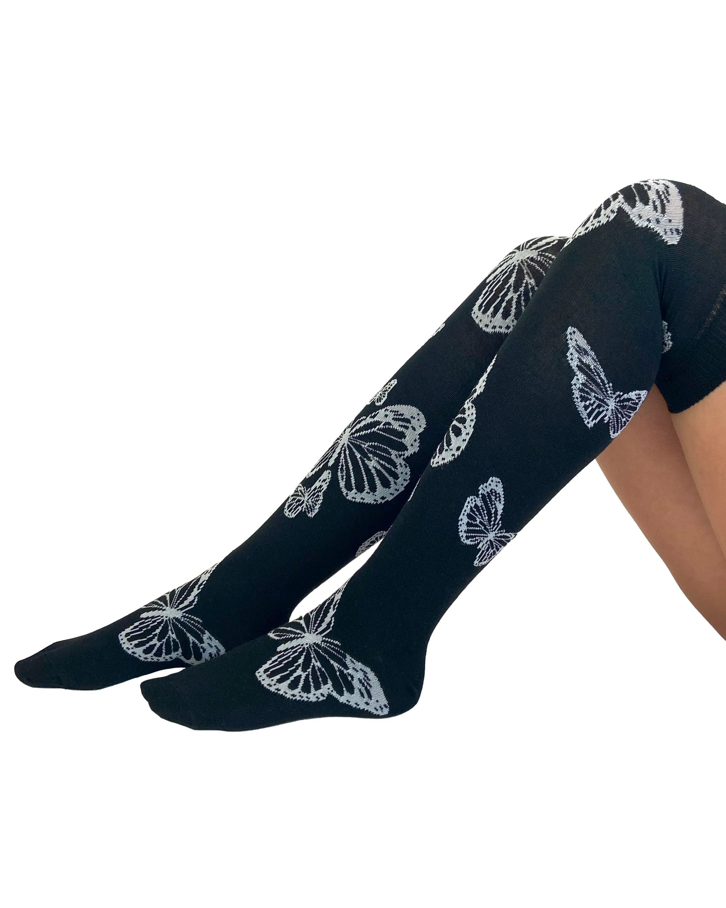 Butterfly Over The Knee Socks
