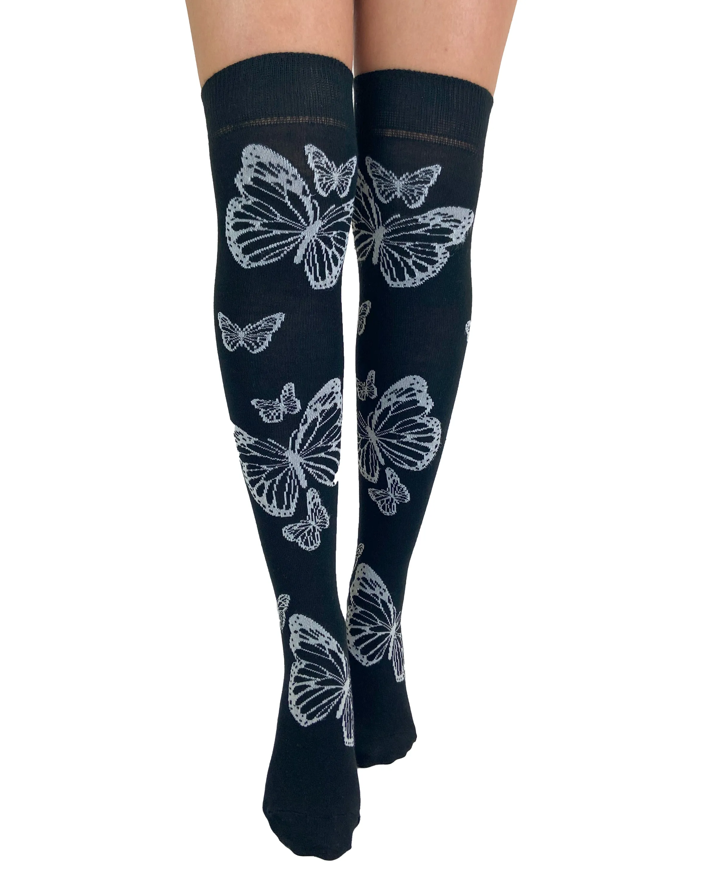Butterfly Over The Knee Socks