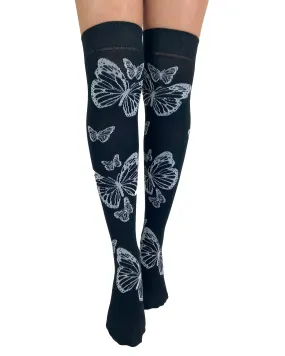 Butterfly Over The Knee Socks