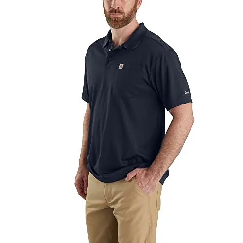 Carhartt 106662 Men's Force Relaxed Fit Lightweight Short-Sleeve Pocket Polo
