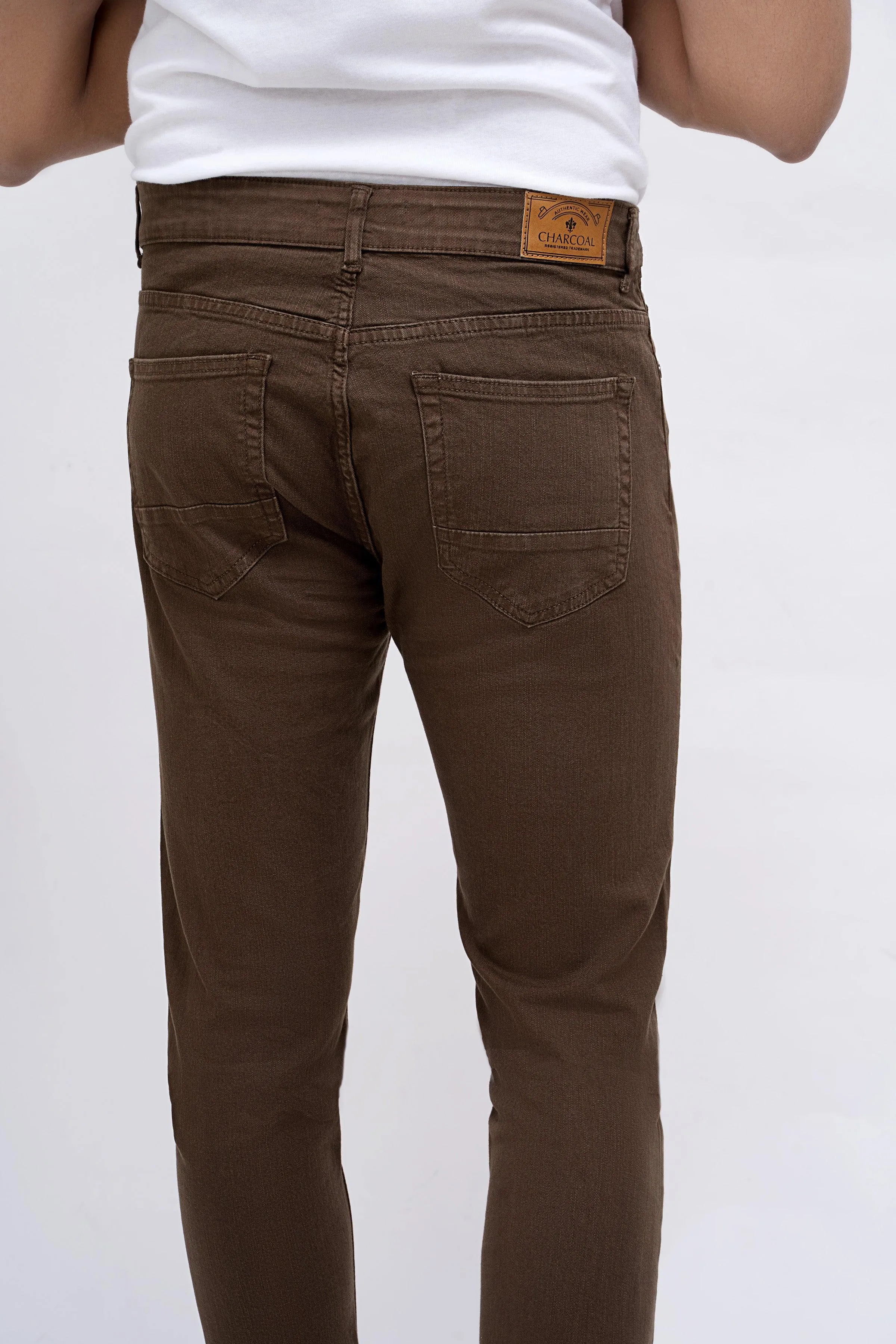 CASUAL PANT 5 POCKET BROWN