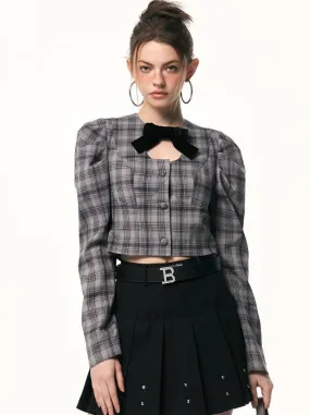Check Dark Tops Short