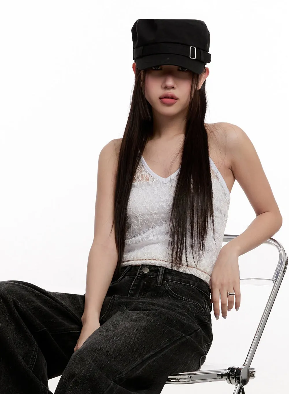 Chic Buckle Belt Hat IM524
