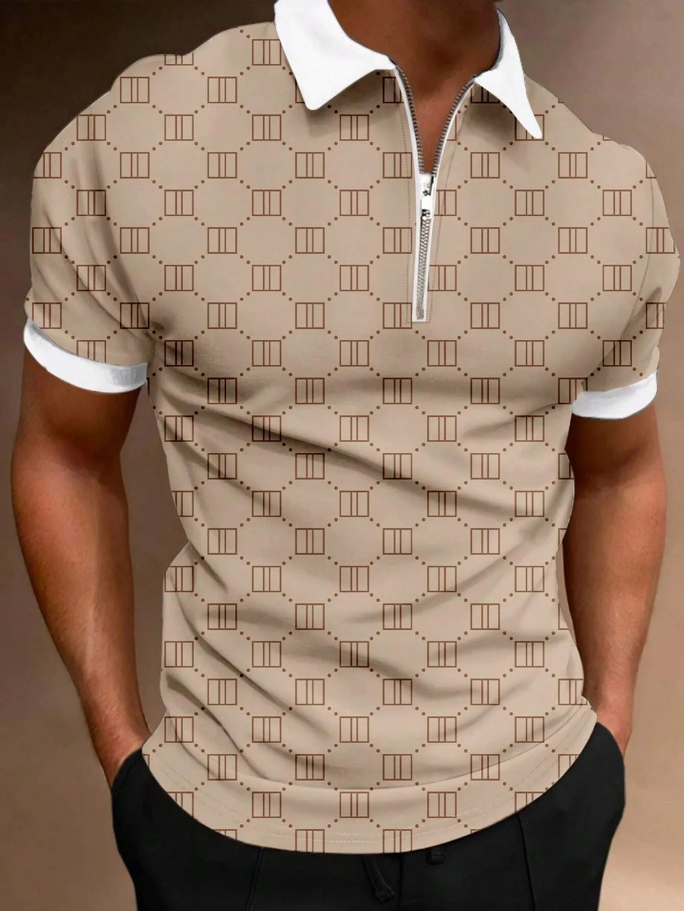Colton – Summer Graphic Stripe Polo Shirt for Men