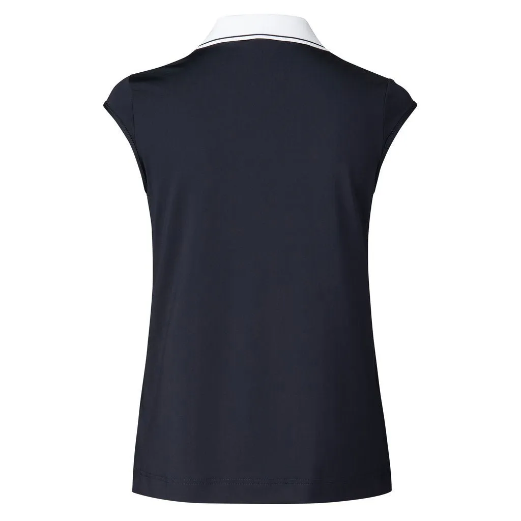 Daily Sports Indra Navy Womens Sleeveless Golf Polo