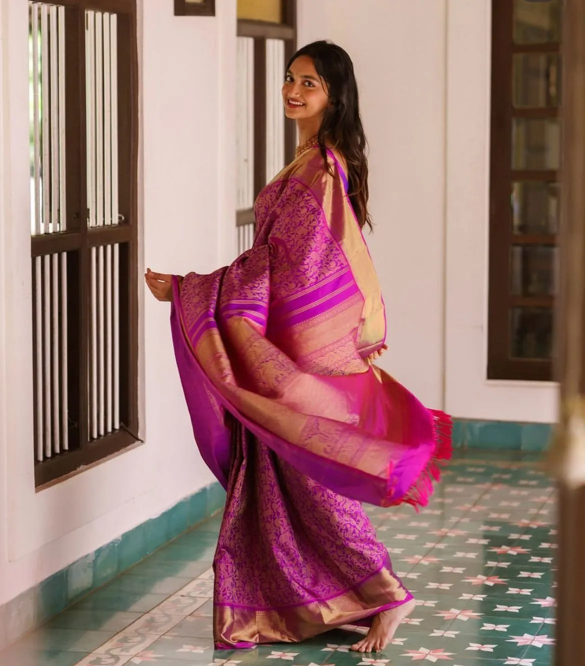 Deserving Magenta Soft Silk Saree With Demure Blouse Piece