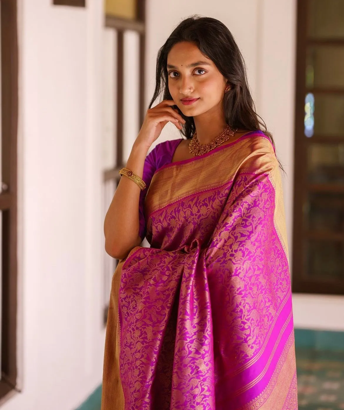 Deserving Magenta Soft Silk Saree With Demure Blouse Piece
