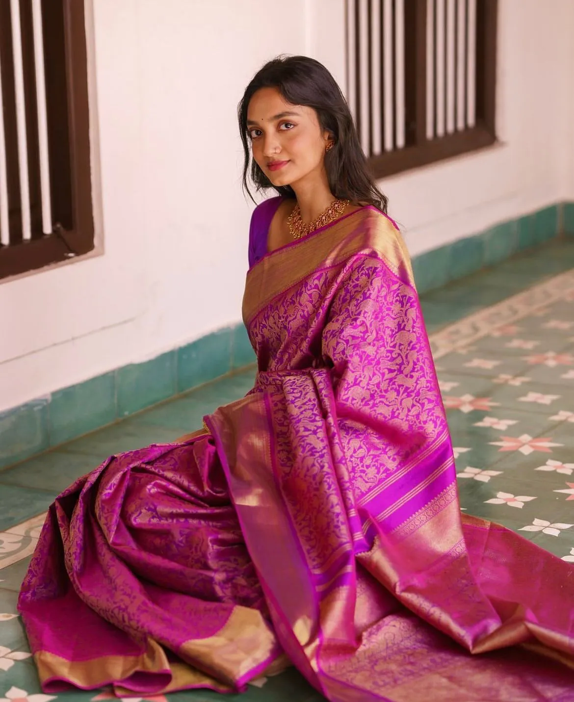 Deserving Magenta Soft Silk Saree With Demure Blouse Piece