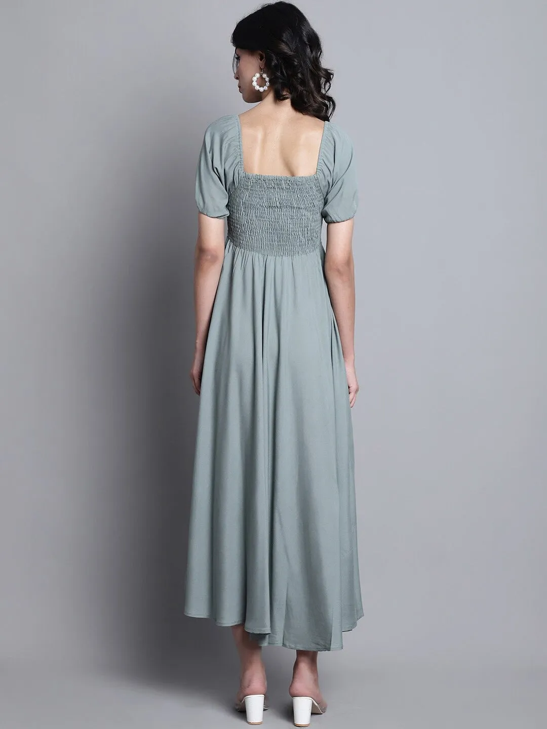 Grey Elegance Maxi Dress