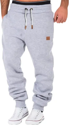 Joggers for Men Casual Loose Fit Big and Tall Drawstring Sweatpants Casual Cotton Workout Athletic Running Pants