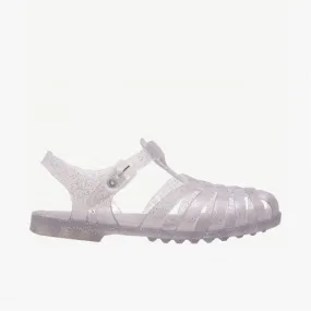 Kids Sandal Glitter Silver - أحذية