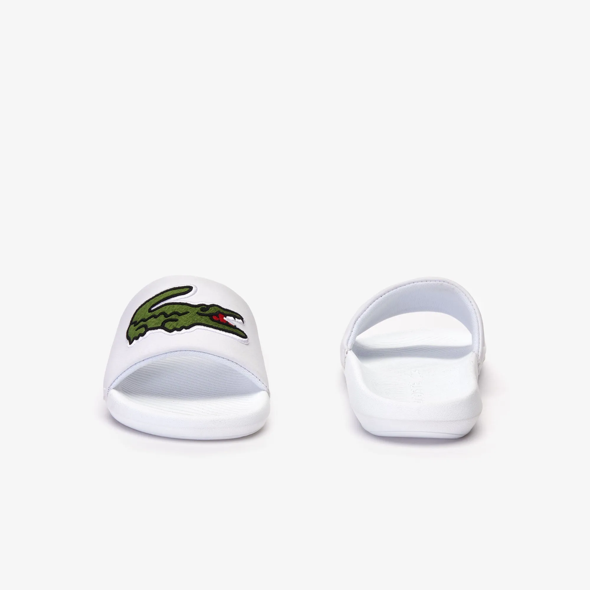 Lacoste Croco Slide 319 4 Us Cma Sandals - White/Green