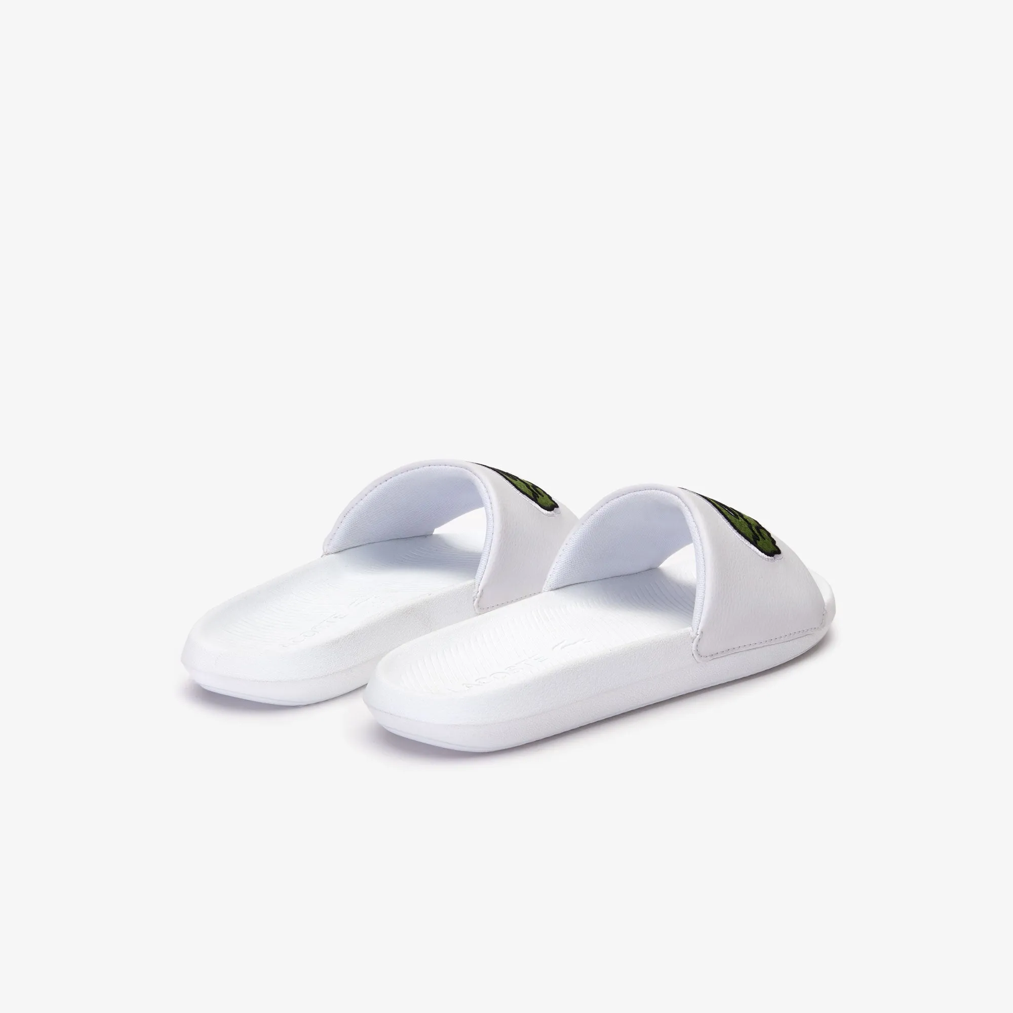 Lacoste Croco Slide 319 4 Us Cma Sandals - White/Green