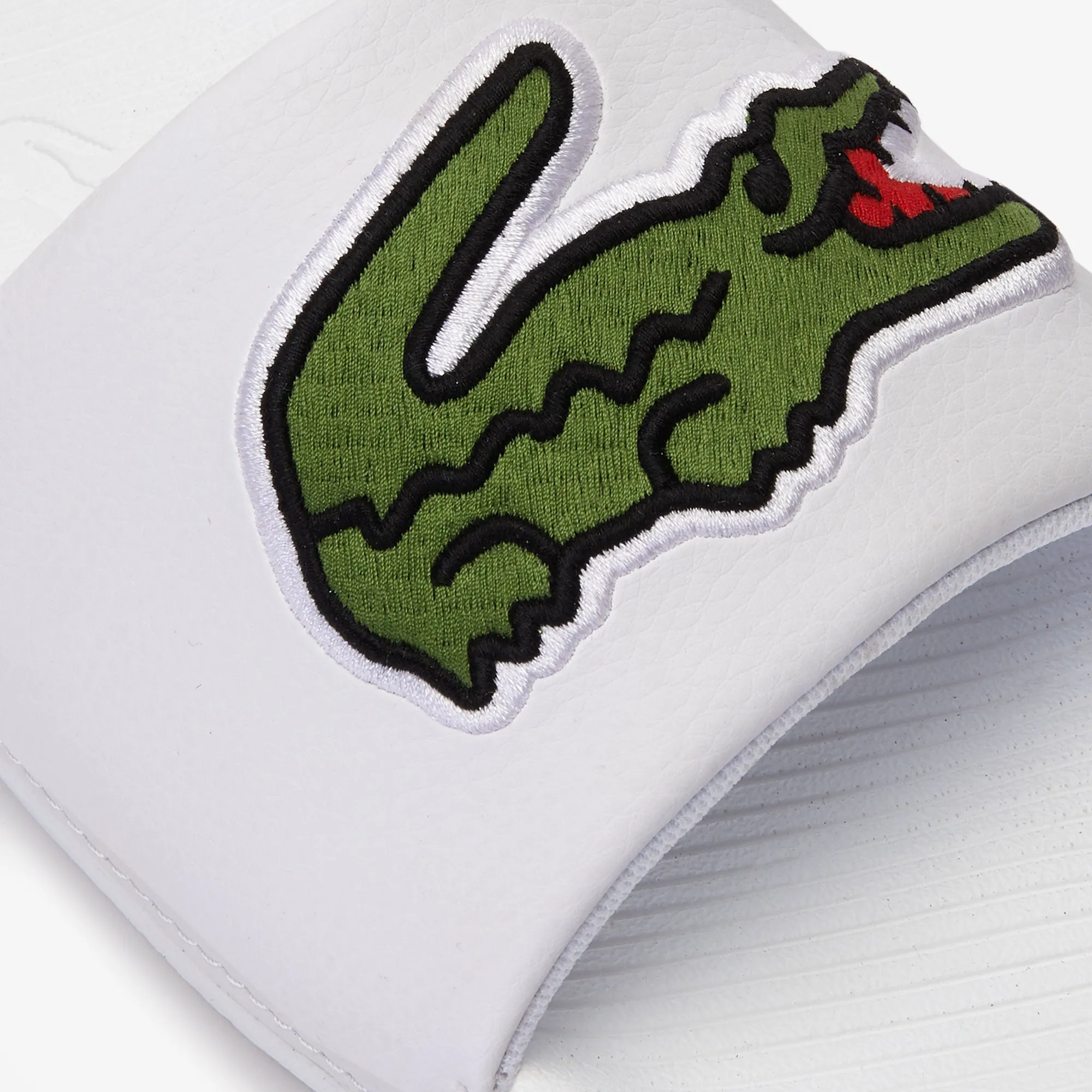 Lacoste Croco Slide 319 4 Us Cma Sandals - White/Green