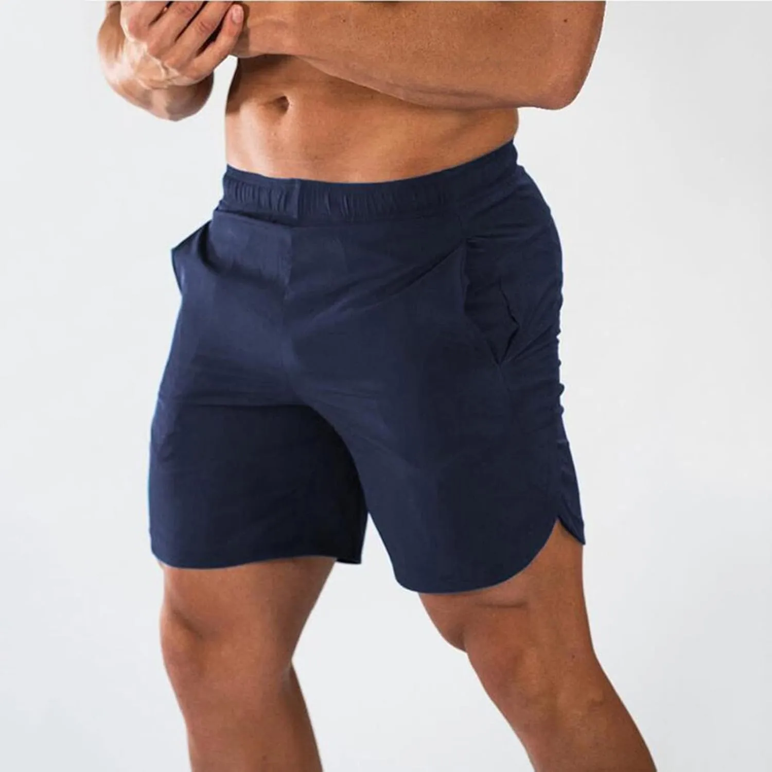 Men's Athletic Shorts Elastic Waist Quick Dry Breathable Comfortable Gym Workout Running Training Casual Sportswear