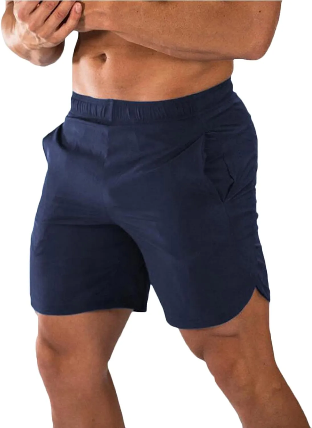 Men's Athletic Shorts Elastic Waist Quick Dry Breathable Comfortable Gym Workout Running Training Casual Sportswear